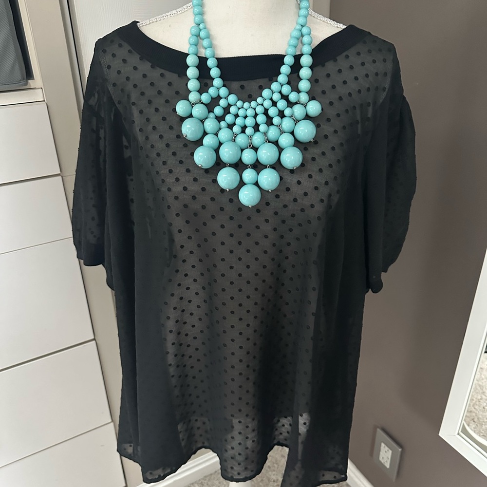 Torrid Sheer Blouse